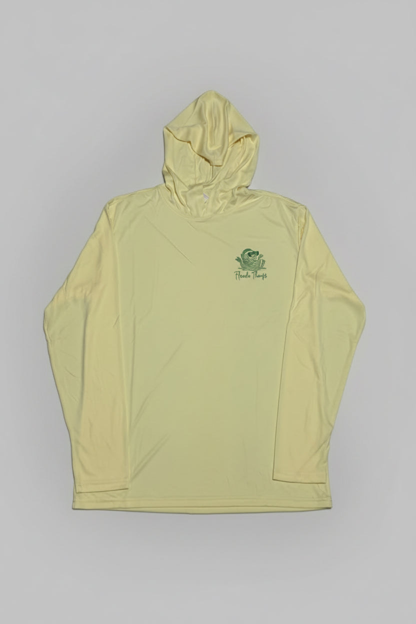 St Patricks Day Long Sleeve Hooded Shirt- Tropical Luck
