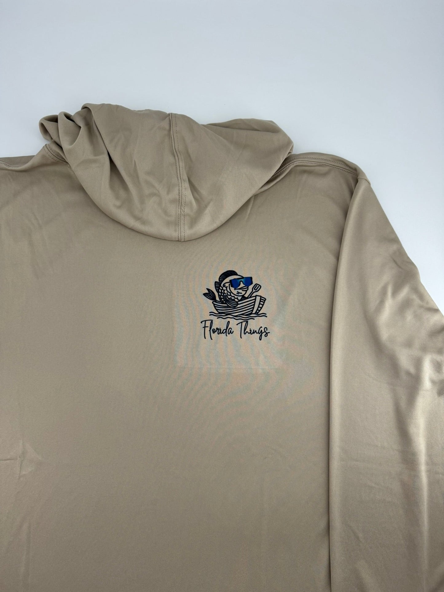 Long Sleeve Hooded Fishing Shirt- NO CRUISE TERMINAL