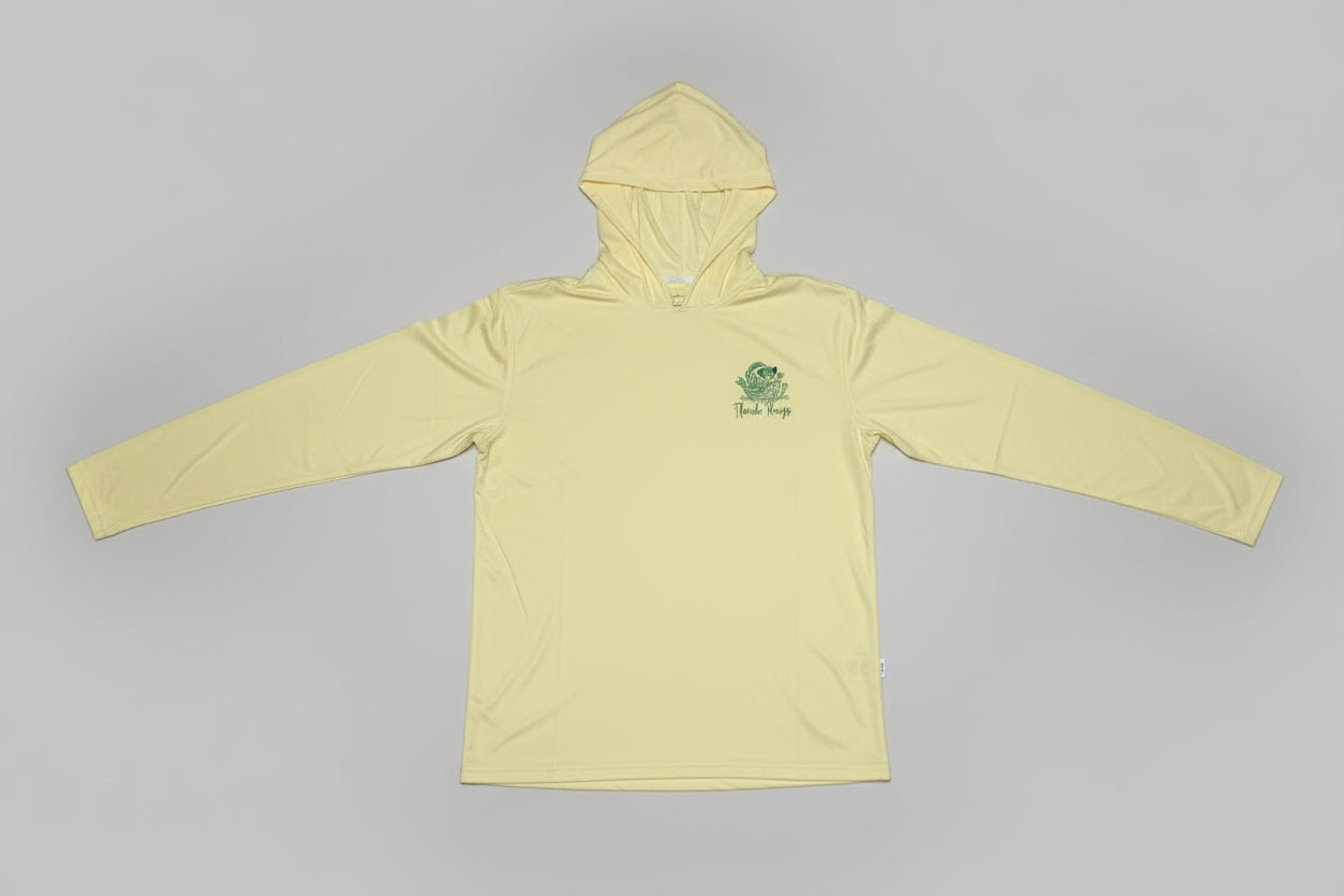 St Patricks Day Long Sleeve Hooded Shirt- Tropical Luck